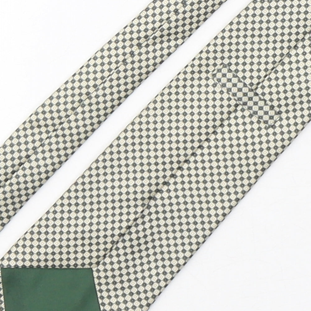 Marks and Spencer Mens Multicoloured Plaids & Checks Silk Pointed Tie One Size