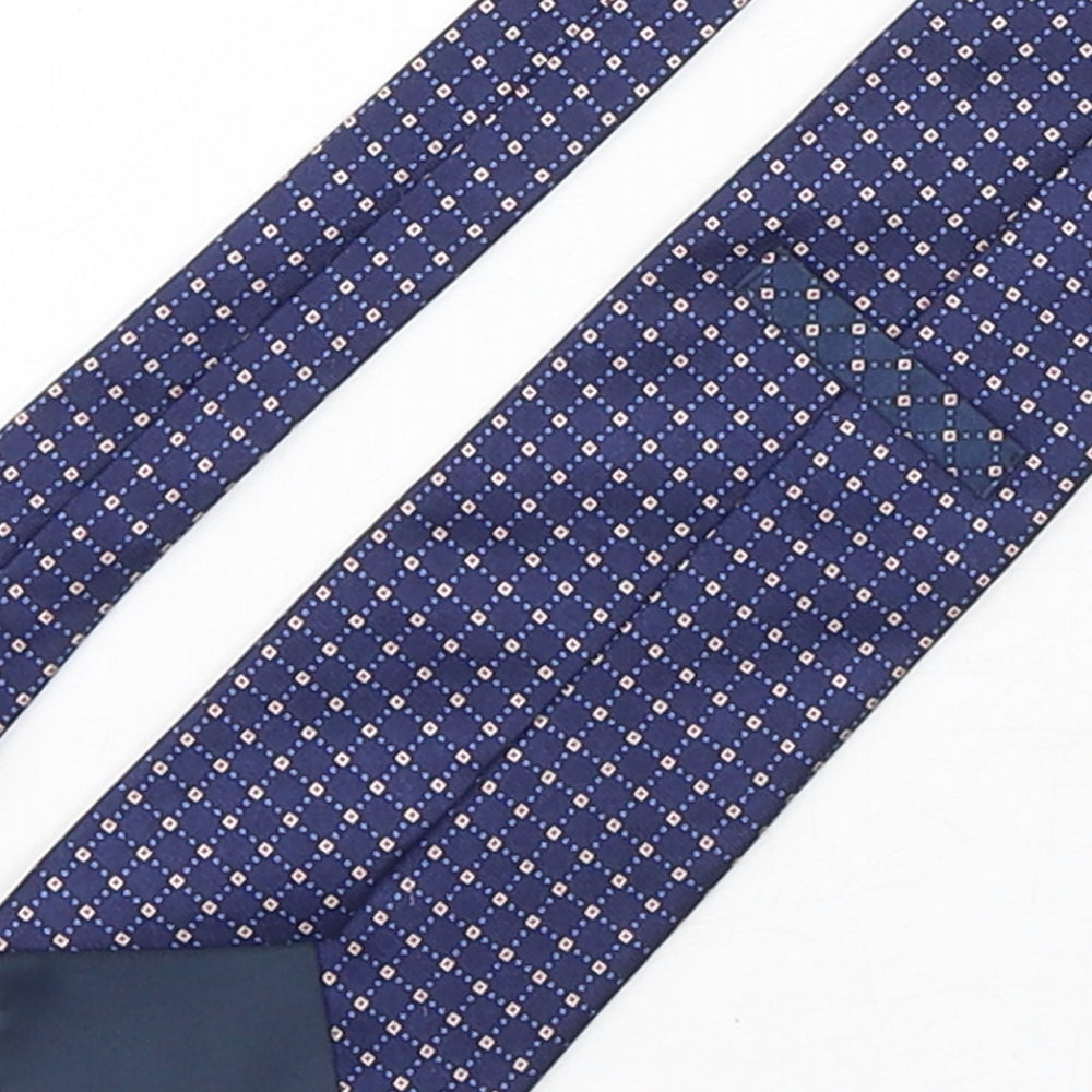 Marks and Spencer Mens Multicoloured Geometric Silk Pointed Tie One Size