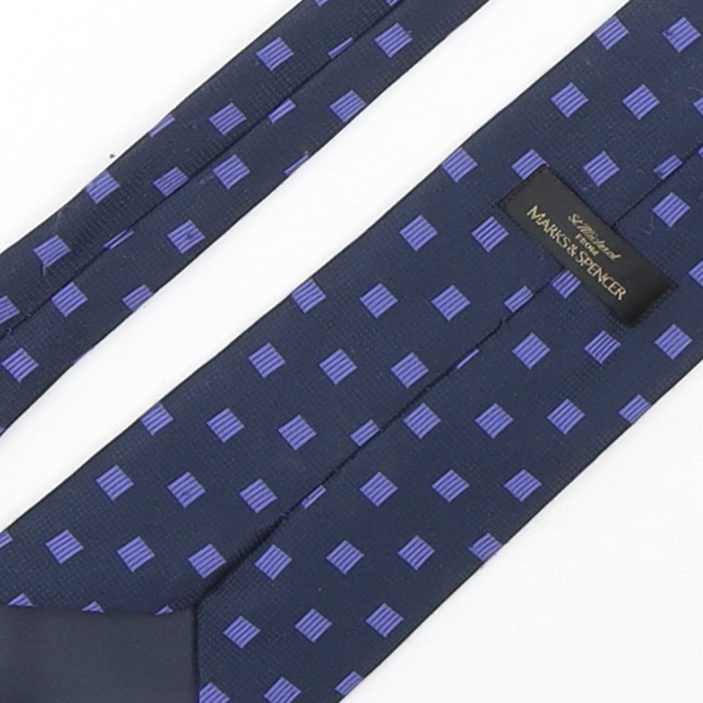 Marks and Spencer Mens Multicoloured Geometric Polyester Pointed Tie One Size
