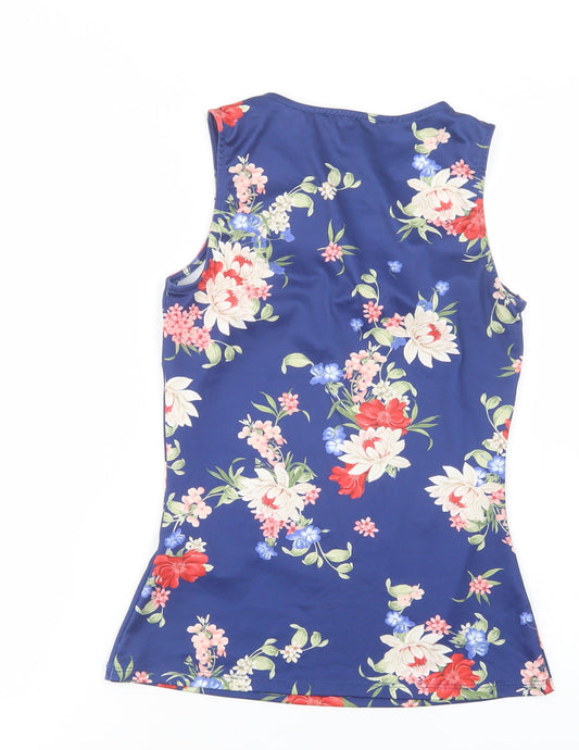 Womens UK Size 6 Atmosphere Blue Basic Blouse