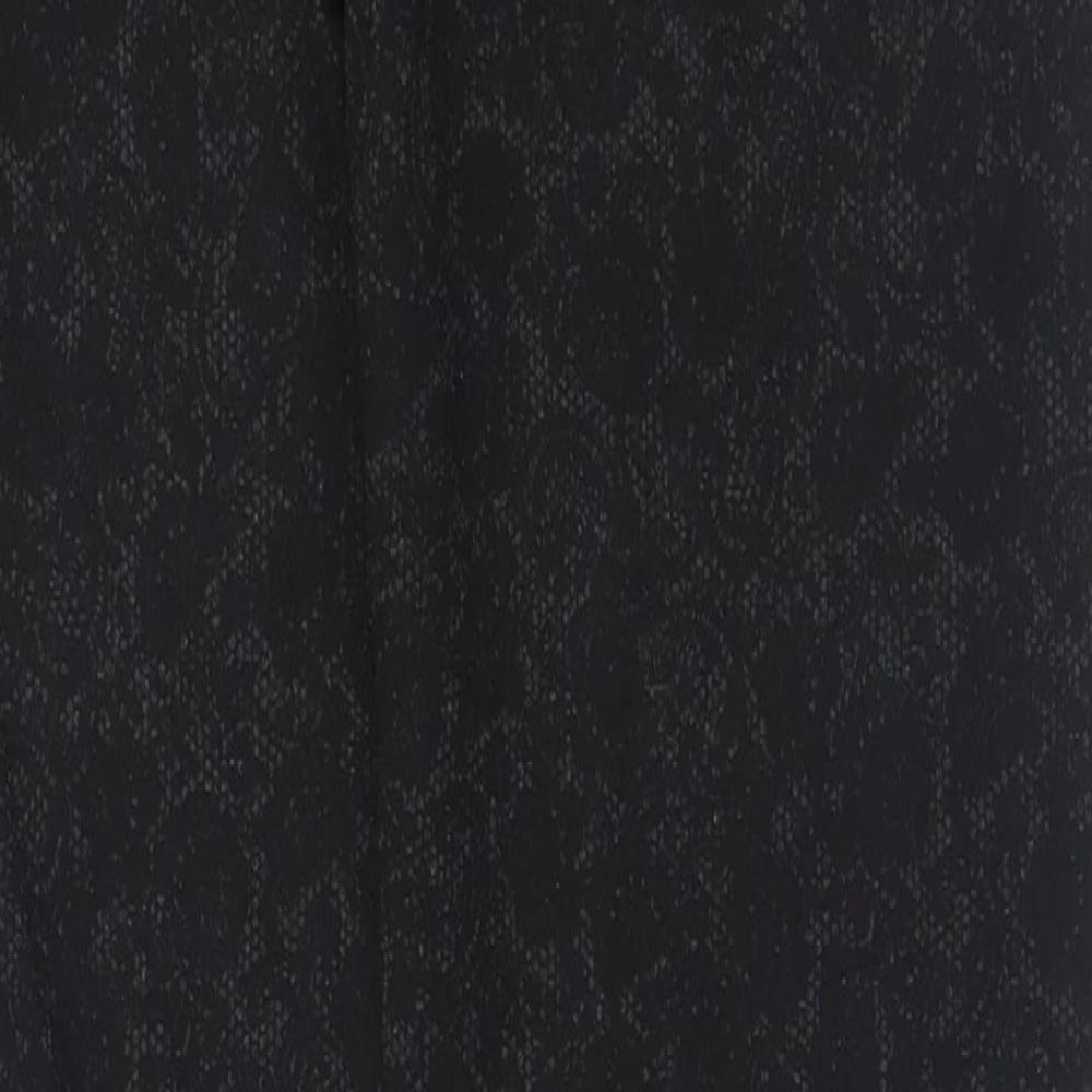 Womens UK Size 12 Marks and Spencer Regular Fit Capri Black Trousers