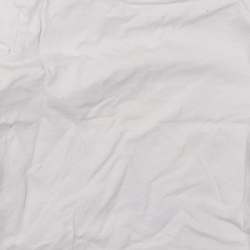 NEXT Boys White Cotton Basic T-Shirt Size 3 Years Crew Neck Pullover - Lego Police
