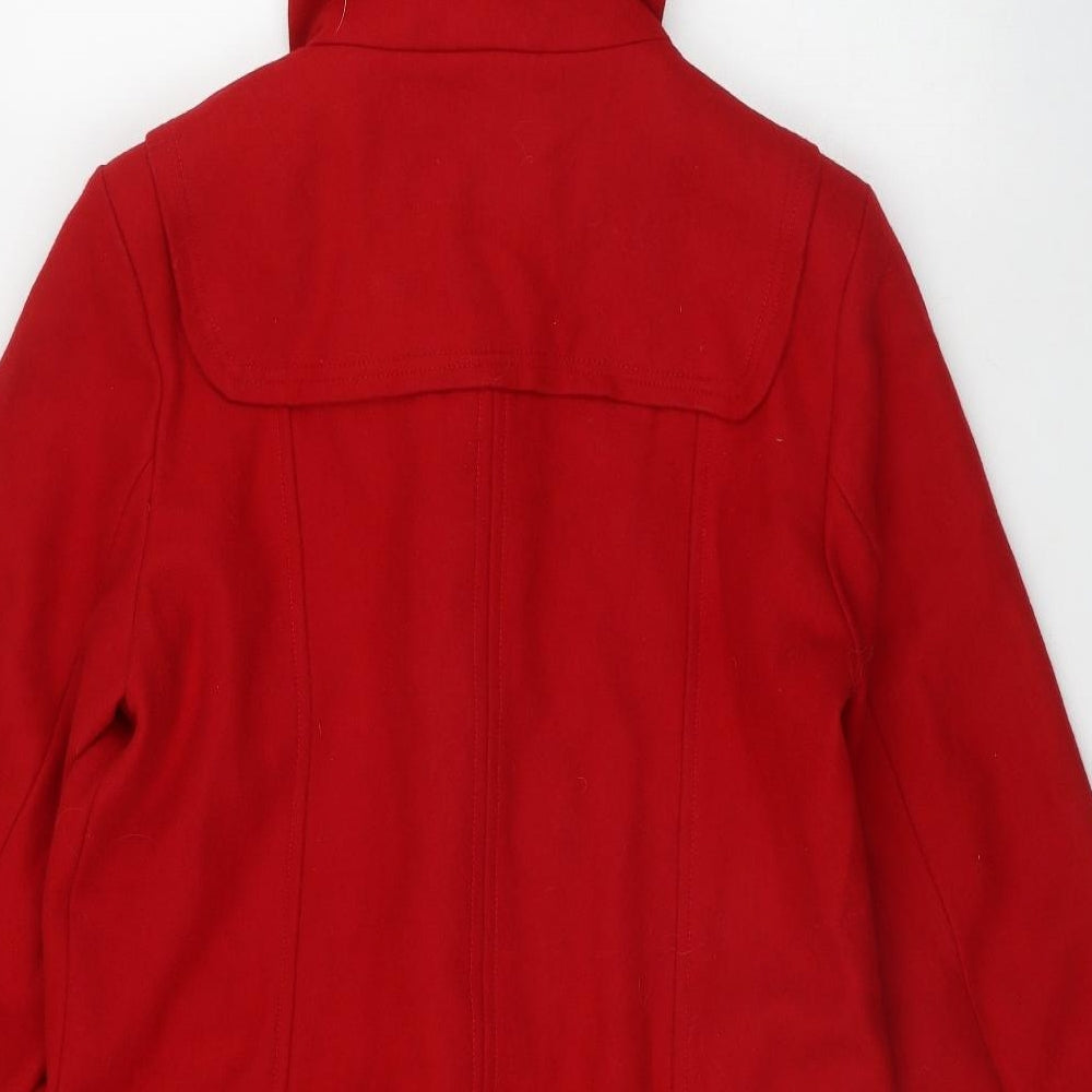 Womens UK Size 14 Be Beau Red Parka Coat