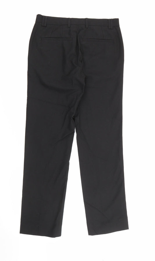 Womens UK Size 28 in River Island Regular Fit Black Trousers
