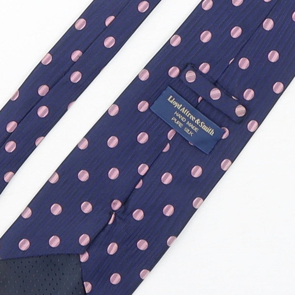 Lloyd Attree & Smith Mens Multicoloured Polka Dot Silk Pointed Tie One Size