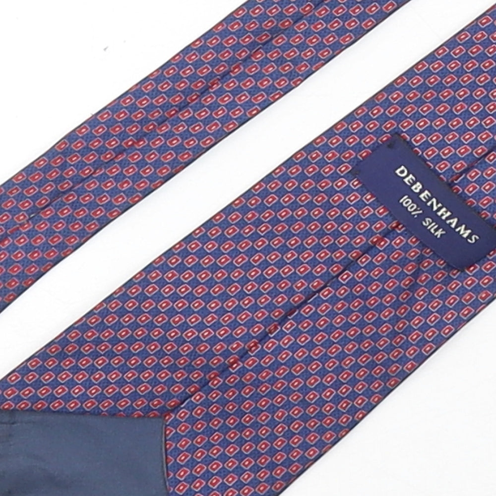 Mens Debenhams Multicoloured Geometric Pointed Tie
