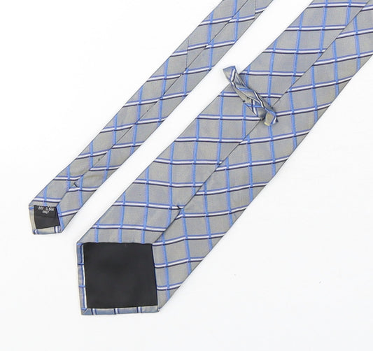 Preworn Mens Multicoloured Plaids & Checks Silk Pointed Tie One Size