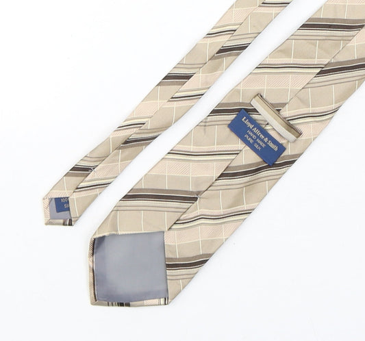 Lloyd Attree & Smith Mens Multicoloured Plaids & Checks Silk Pointed Tie One Size