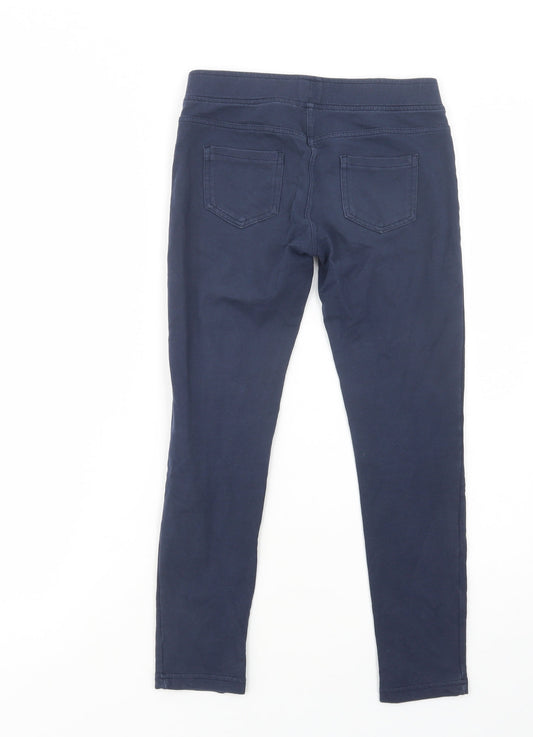 Gap Girls Blue Cotton Jegging Trousers Size 8-9 Years Regular - Leggings