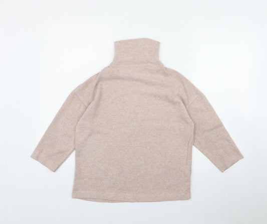 Womens UK Size S Stradivarius Pink Pullover Jumper
