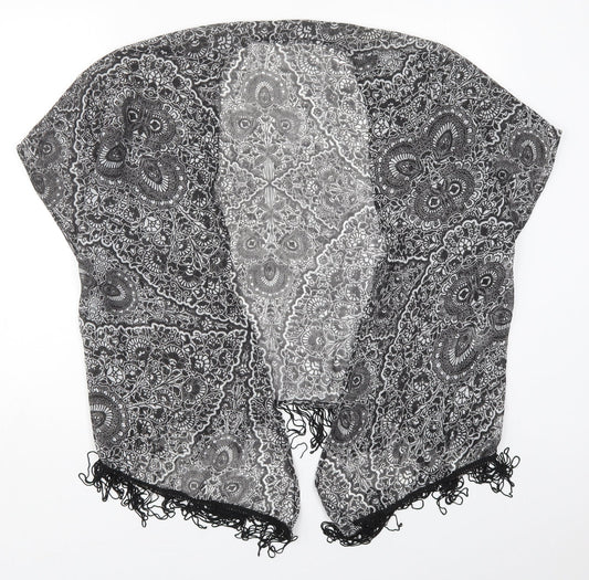Womens UK Size S Atmosphere Black Kimono Coat