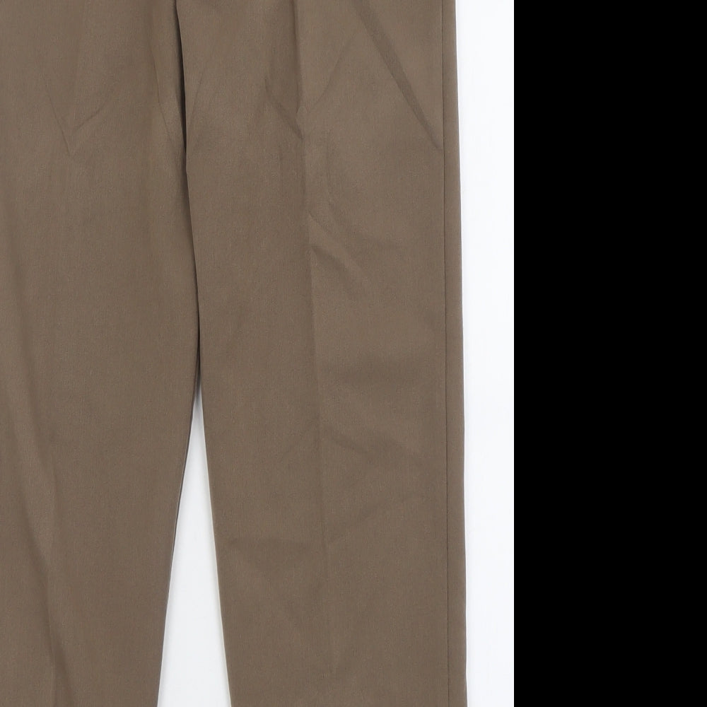 Womens UK Size 10 Emma Collction Regular Fit Brown Trousers