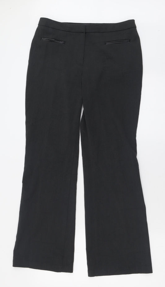Womens UK Size 10 Marks and Spencer Regular Fit Grey Trousers