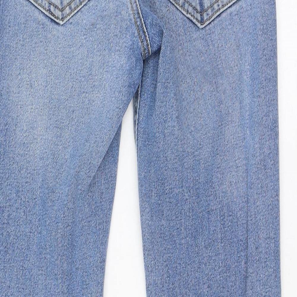 Mens UK Size 9 Months New Look Regular Fit Flared Blue Jeans