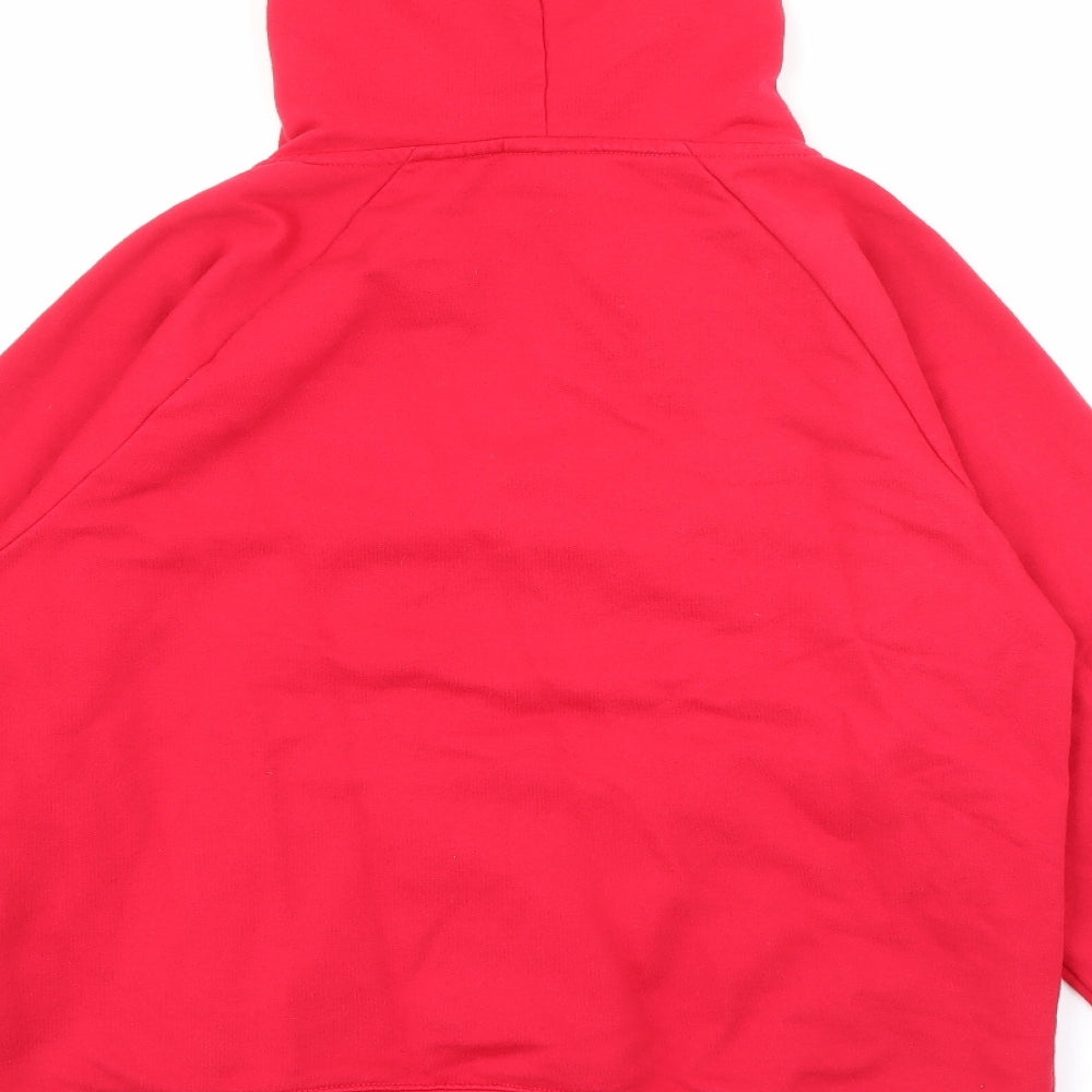Womens UK Size S LA Gear Red Pullover Hoodie