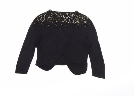 Womens UK Size 12 H&M Black Cardigan Jumper