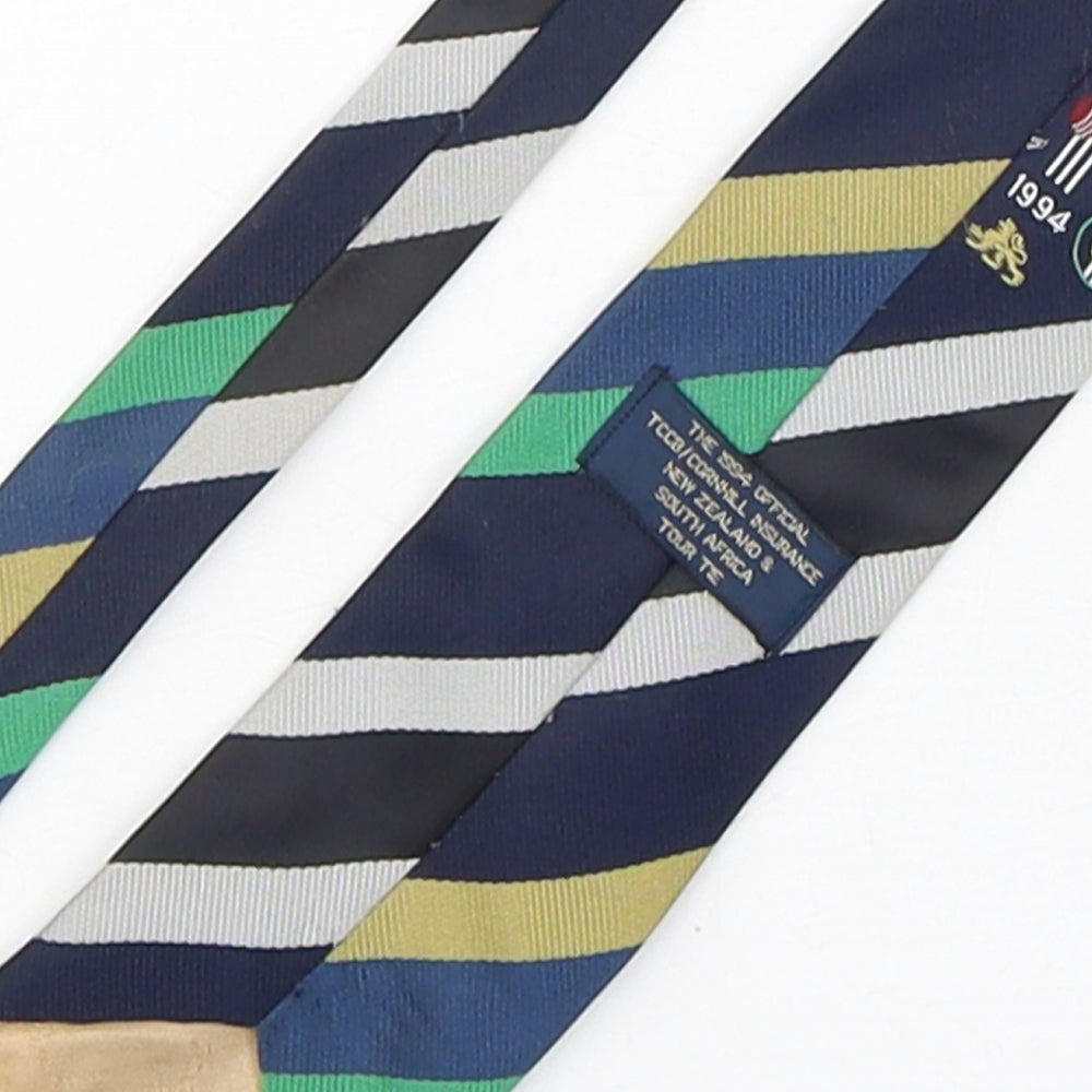 The Official Tour Tie Mens Multicoloured Striped Polyester Pointed Tie One Size - New Zealand & South Africa Cricket tour