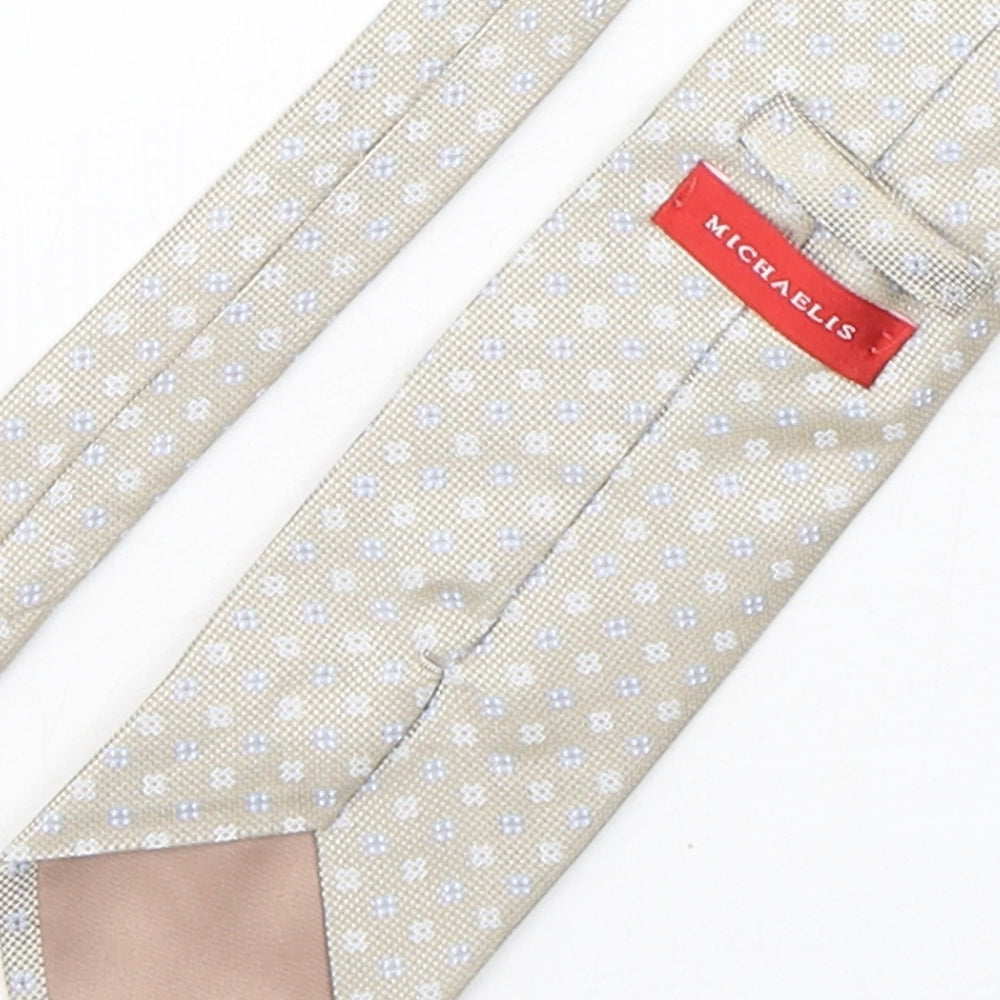 Michaelis Mens Multicoloured Geometric Silk Pointed Tie One Size