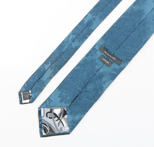 River Island Mens Green Paisley Silk Pointed Tie One Size