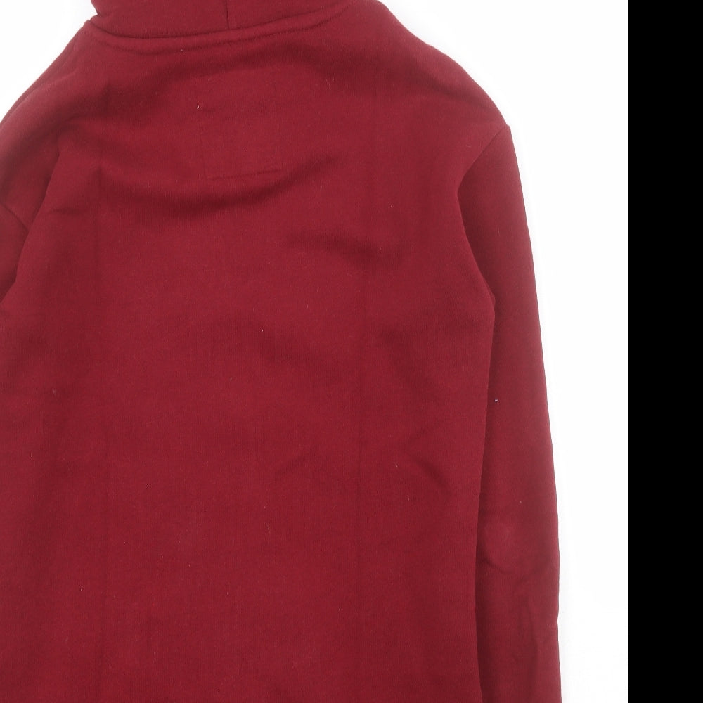 Hollister Womens Red Cotton Pullover Hoodie Size XS Pullover