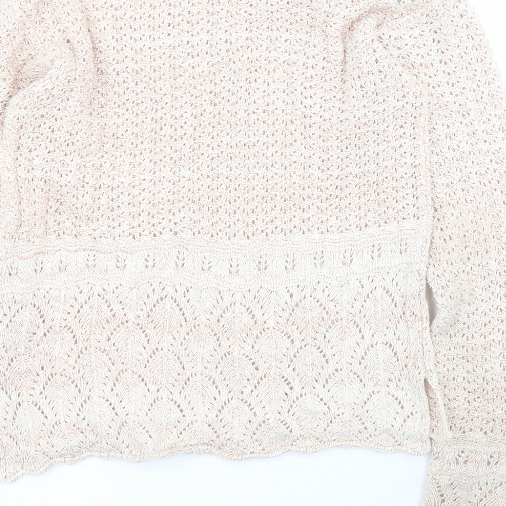 NEXT Mens Pink Round Neck Acrylic Pullover Jumper