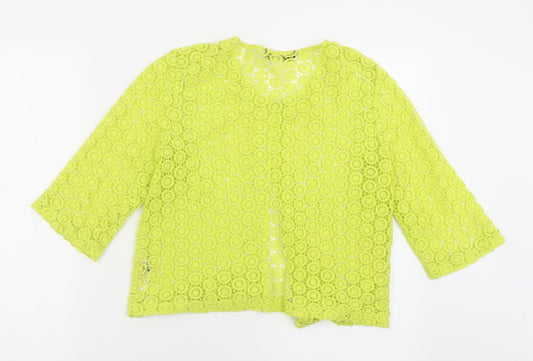 Womens UK Size L Dunnes Stores Green Cardigan Jumper