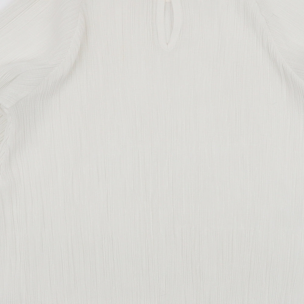 Womens UK Size S H&M White Basic Blouse
