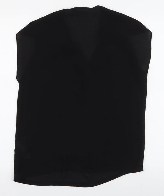 Womens UK Size 10 Atmosphere Black Basic Blouse