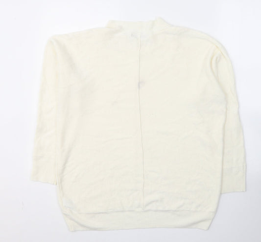 Womens UK Size M NEXT Ivory Pullover Jumper