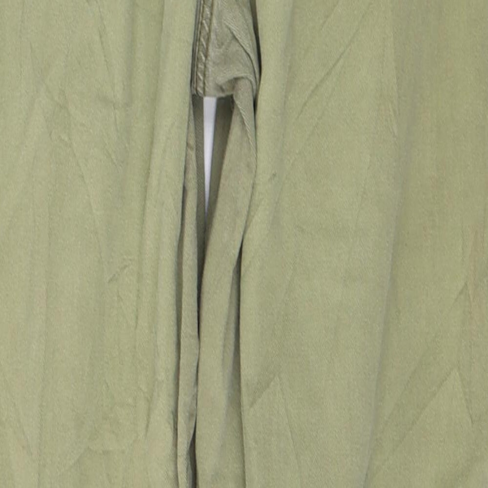 New Look Womens Green Cotton Skinny Jeans Size 10 L28 in Regular Button