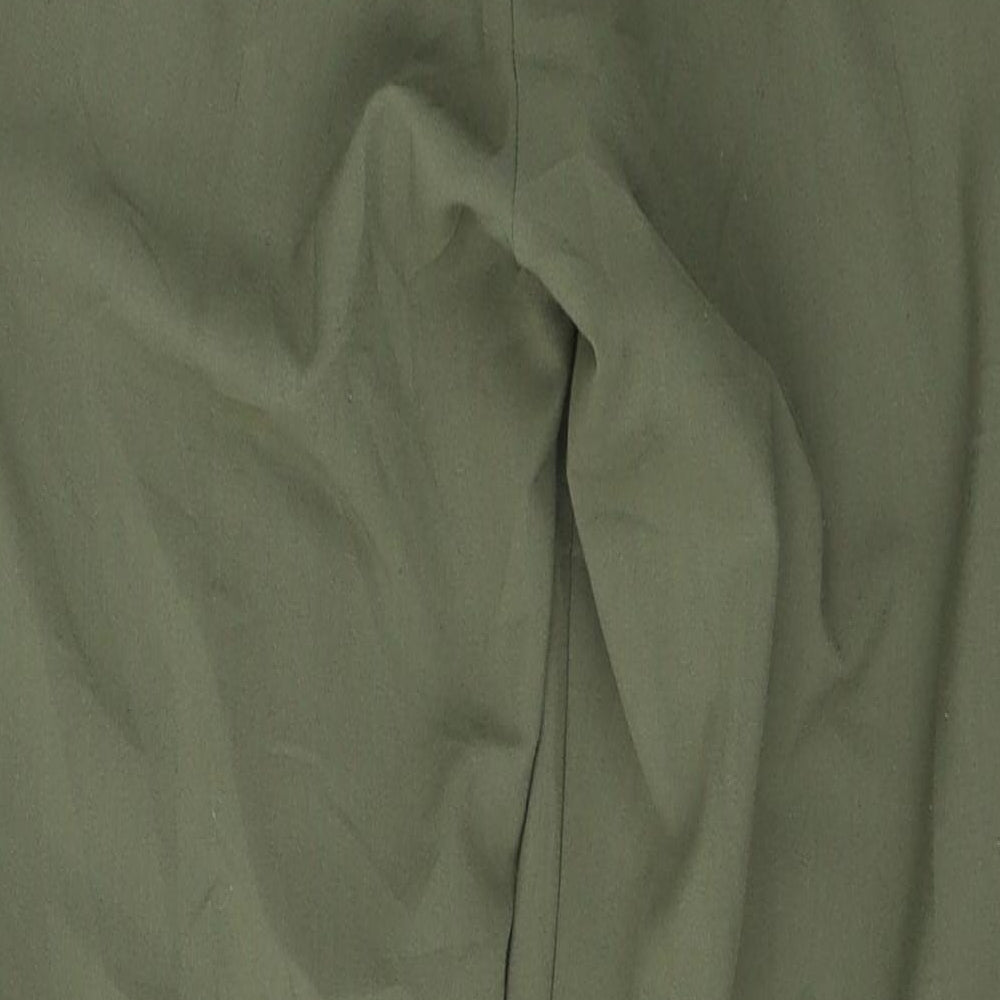Womens UK Size 4 Missguided Regular Fit Green Trousers