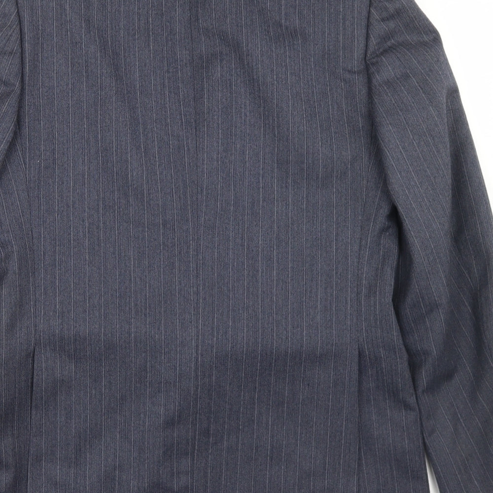 Paul Jardine Mens Blue Striped Wool Jacket Blazer Size 38