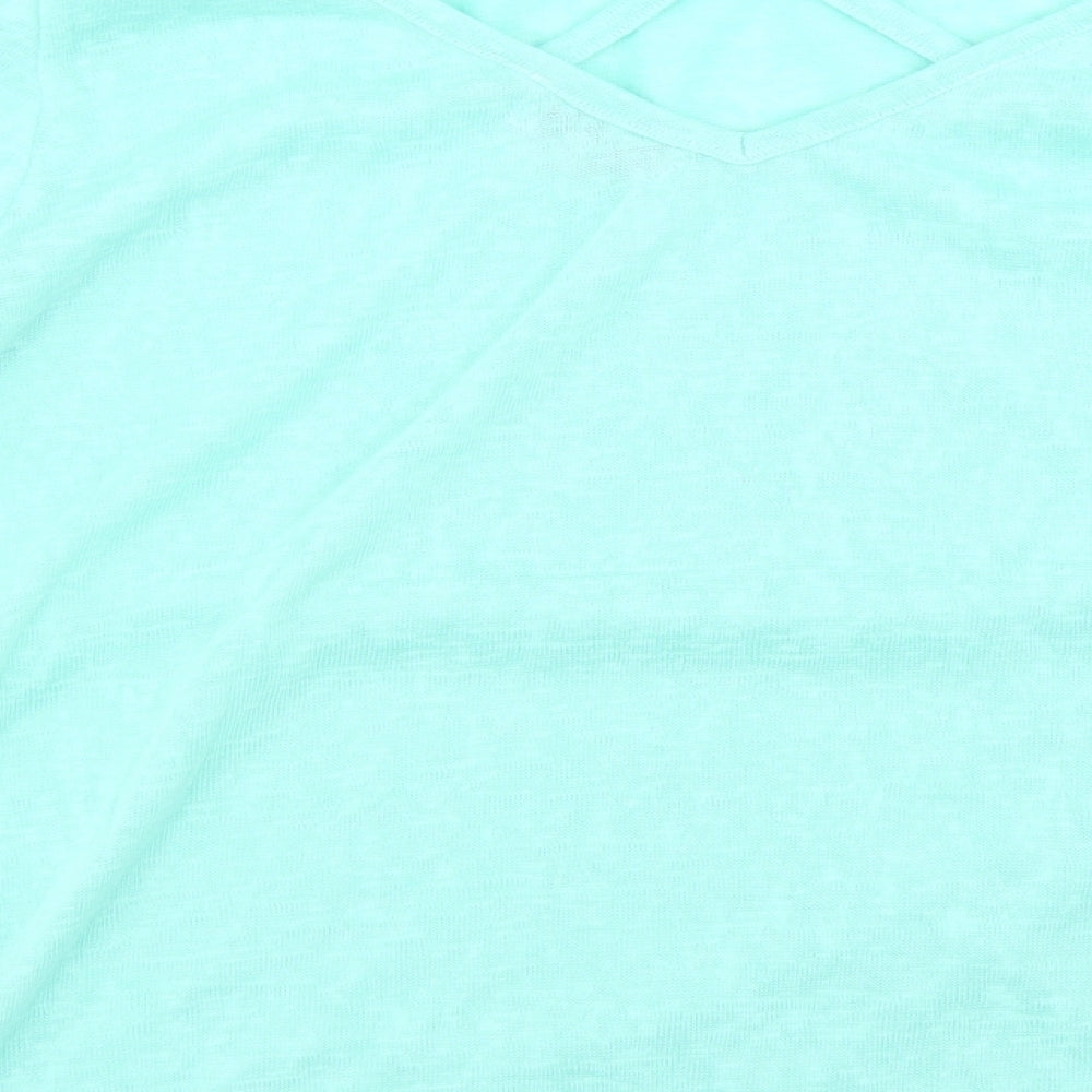 Womens UK Size M Paramour Blue Basic T-Shirt