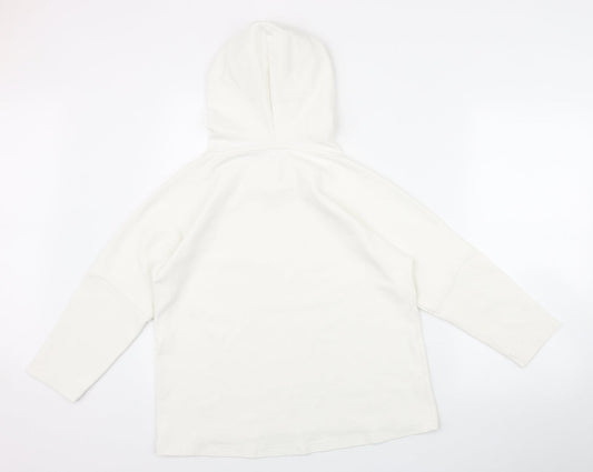 Womens UK Size 6 Jack Wills Sports White Pullover Hoodie