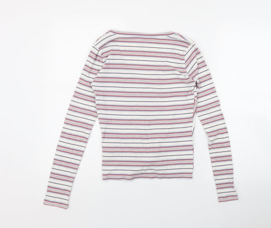 Womens UK Size S Hollister Pink Basic T-Shirt