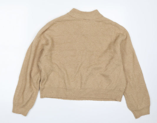 Womens UK Size S H&M Beige Pullover Jumper