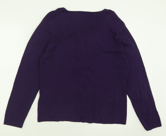 Womens UK Size XL Roman Purple Pullover Jumper