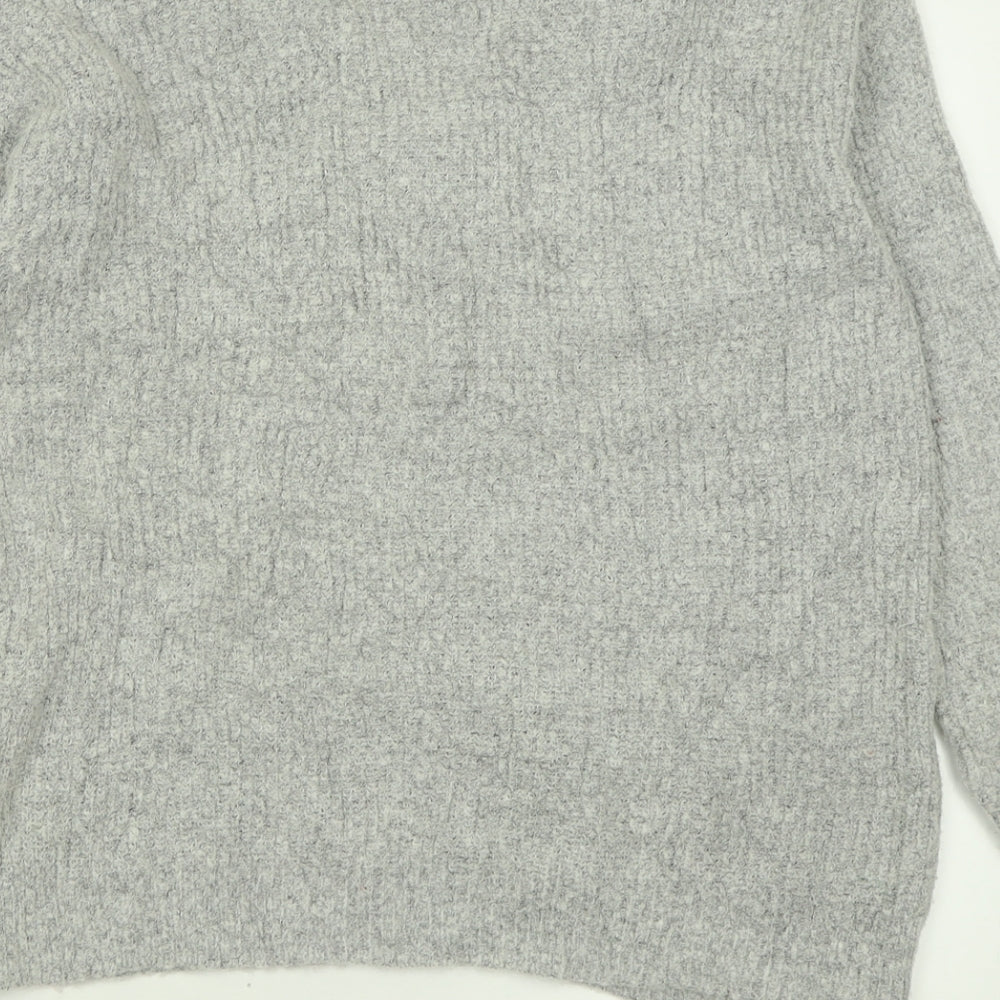 Womens UK Size XS Brave Soul Grey Pullover Jumper