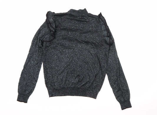 Womens UK Size 12 Marks and Spencer Silver Pullover Jumper
