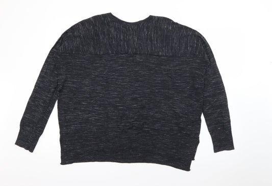 Womens UK Size L Mango Grey Pullover Jumper