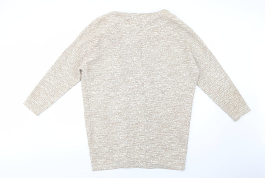 Womens UK Size 14 River Island Beige Cardigan Jumper