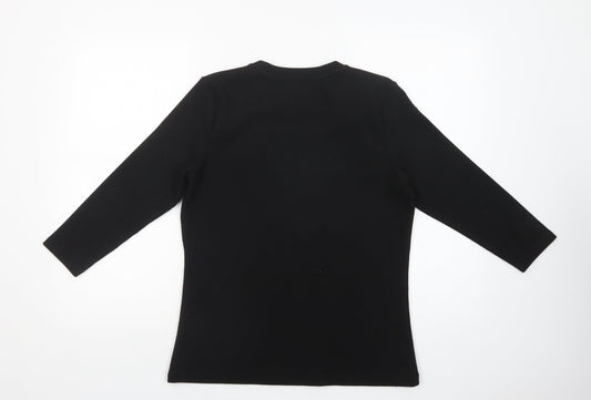Womens UK Size L Savida Black Pullover Jumper