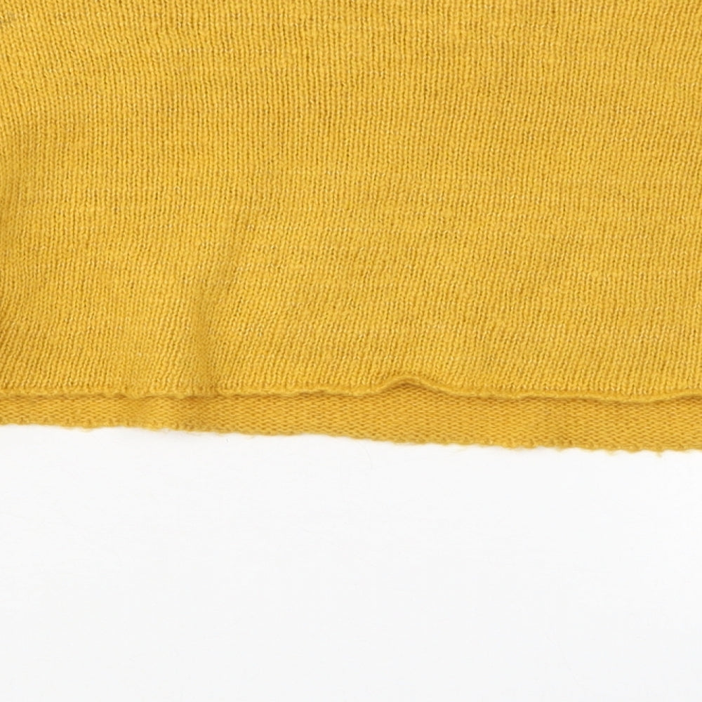 Womens UK Size 6 Missguided Yellow Pullover Jumper