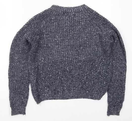 Womens UK Size 10 Izabel London Blue Pullover Jumper