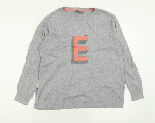Womens UK Size S Principles Grey Pullover Jumper