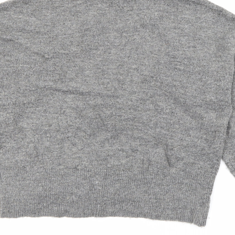 Womens UK Size XS H&M Grey Pullover Jumper