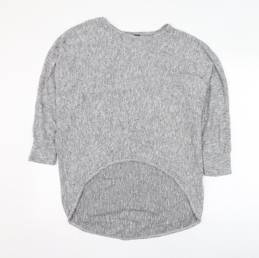 Womens UK Size 8 Izabel London Grey Pullover Jumper