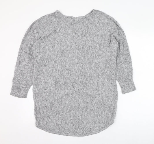Womens UK Size 8 Izabel London Grey Pullover Jumper