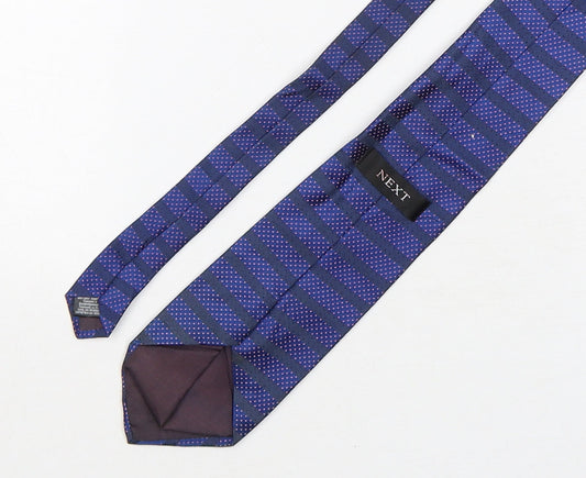 NEXT Mens Multicoloured Striped Silk Pointed Tie One Size