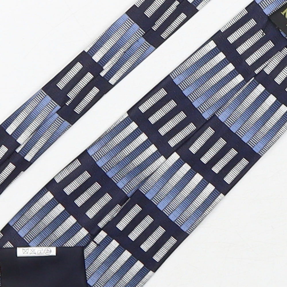 Mens Rene Chagal Multicoloured Striped Pointed Tie